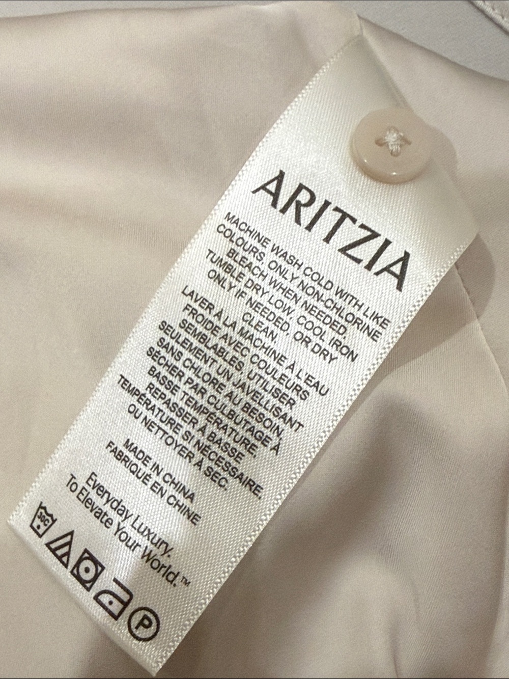 Aritzia Babaton “Audience” Ivory Satin Halter Cowl Mini Dress - Picture 5 of 6